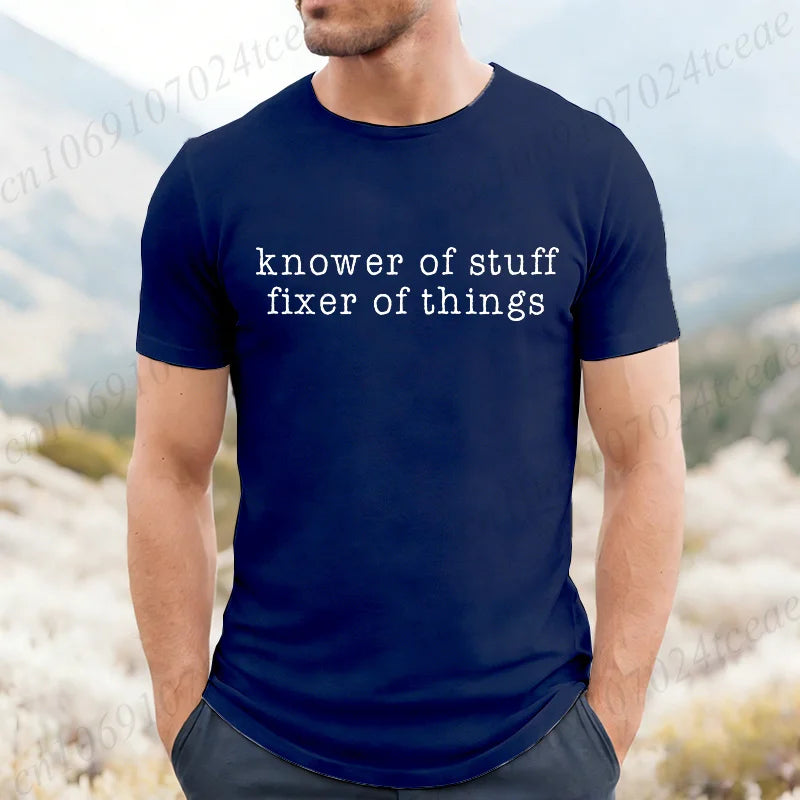 Men's 'Knower of Stuff' Funny Graphic T-Shirt