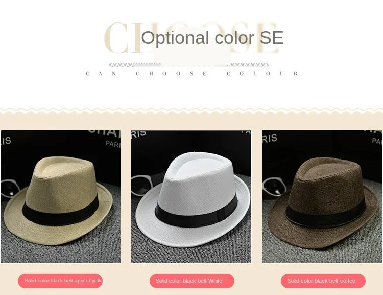 Unisex Vintage Fedora Panama Hat
