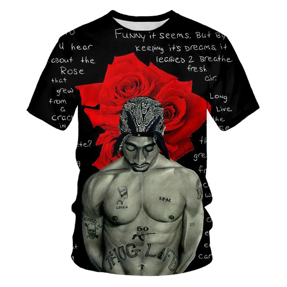 Unisex Hip-Hop Novel 3D Print Casual T-Shirt