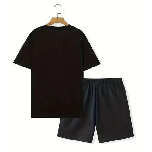 Men's 3D Print Oversized T-Shirt & Shorts Set
