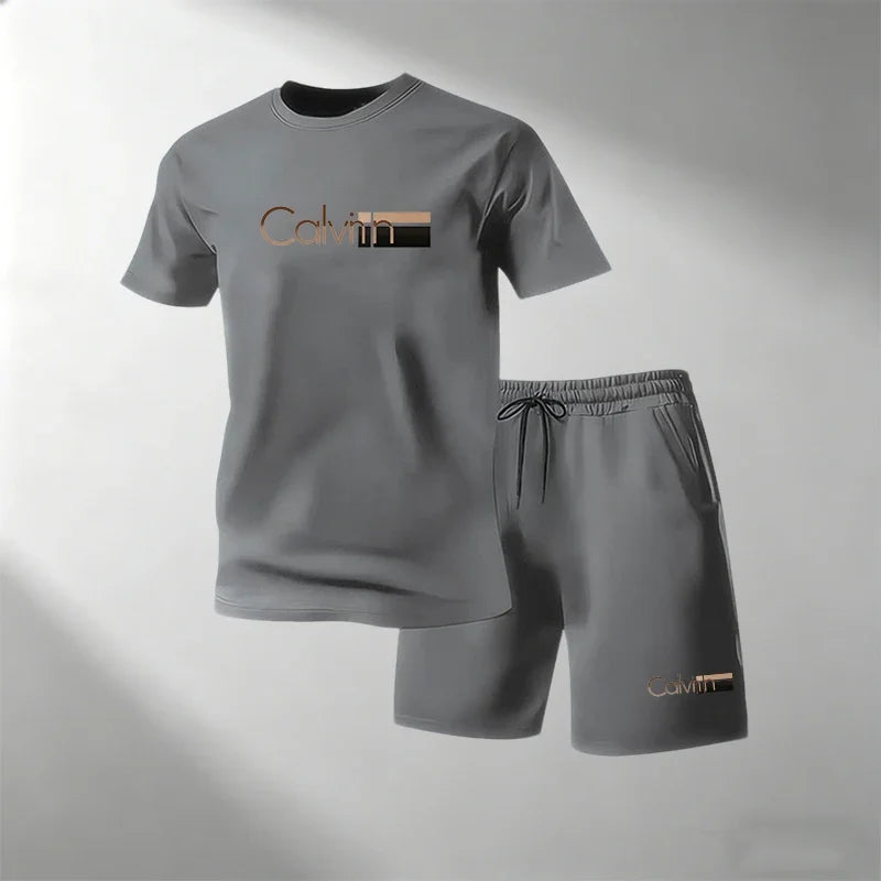 Men's Quick-Dry Fitness T-Shirt & Shorts Set