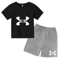 Boys' 3D Print T-Shirt & Shorts Sports Set