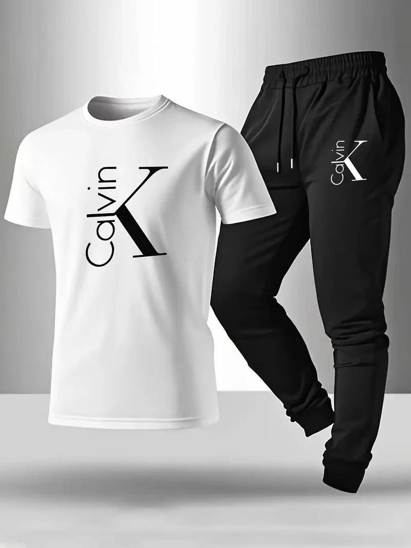 Men's Casual Sportswear T-Shirt & Shorts Set