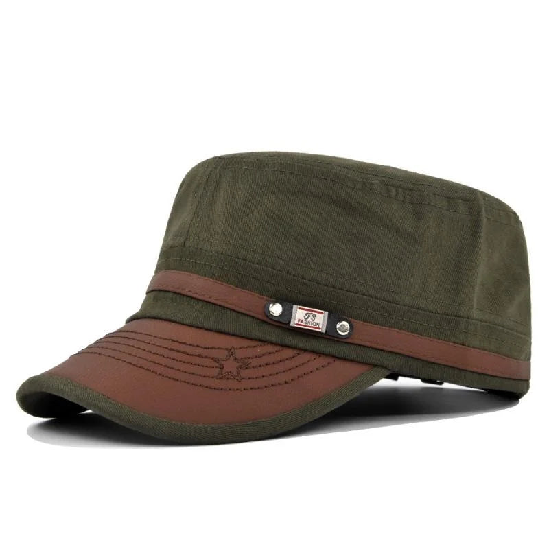 Embroidered Flat Cap