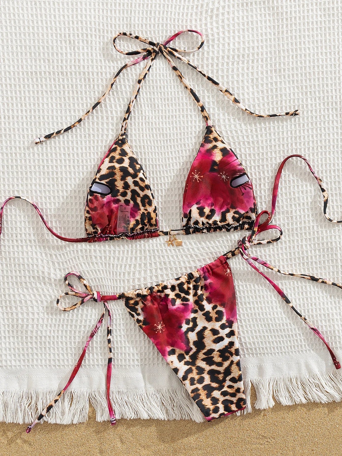 Women's Retro Print Bikini Set