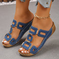Women's Roman Open-Toe Wedge Sandals