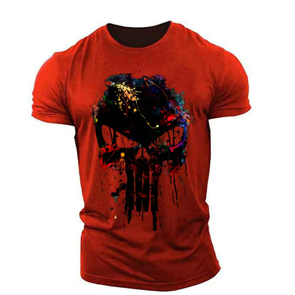Men's Retro Sparta 3D Print Oversized T-Shirt