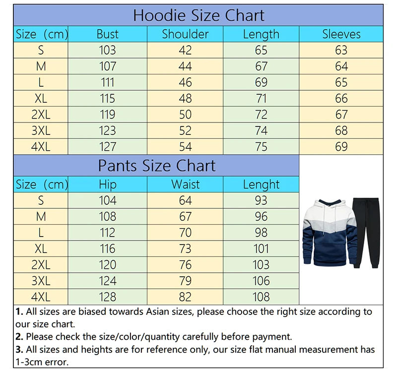 Men's Hoodie & Sweatpants Jogger Tracksuit