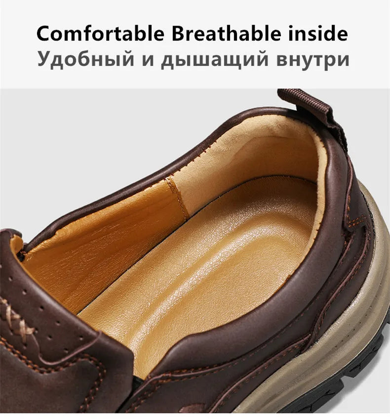 Men's Slip-On Genuine Leather Casual Shoes