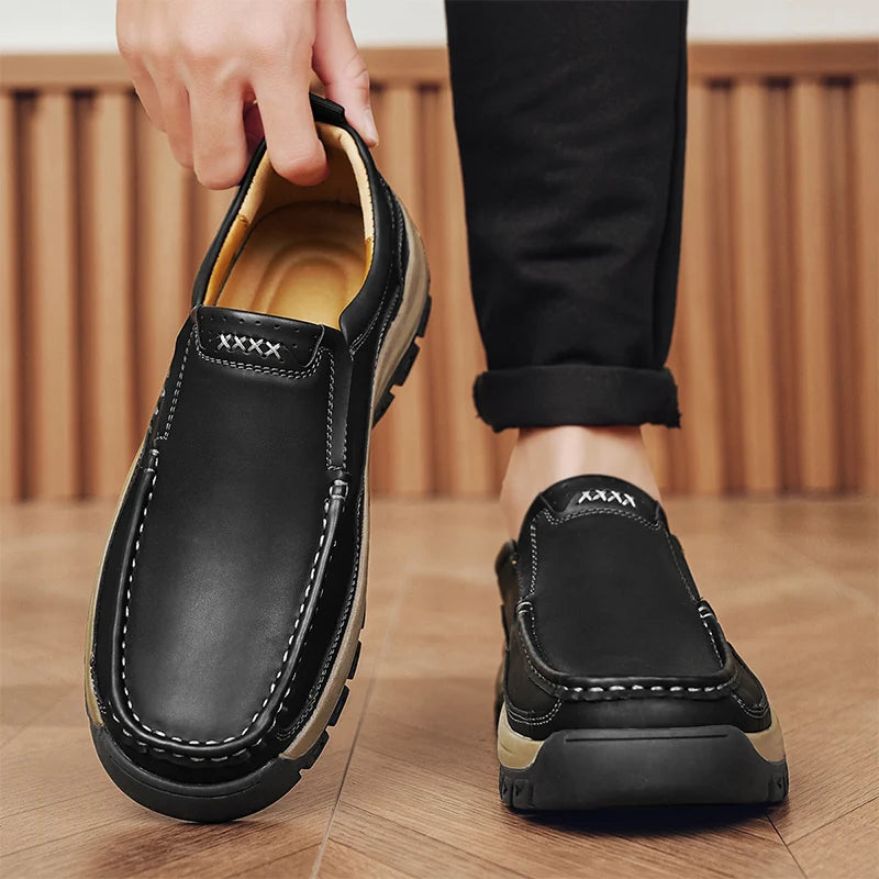 Men's Slip-On Genuine Leather Casual Shoes
