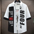 Men's Japanese Punk Street Print Shirt