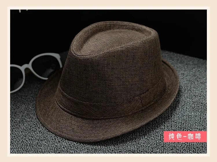 Unisex Vintage Fedora Panama Hat