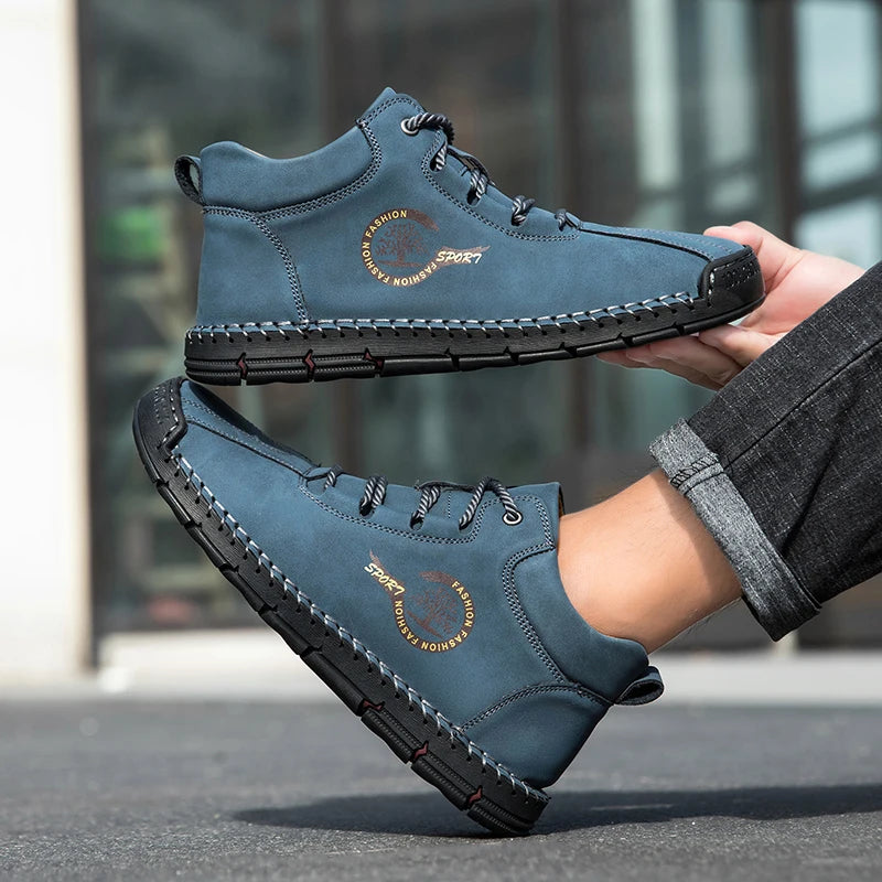 Men's Handmade Leather Outdoor Ankle Boots