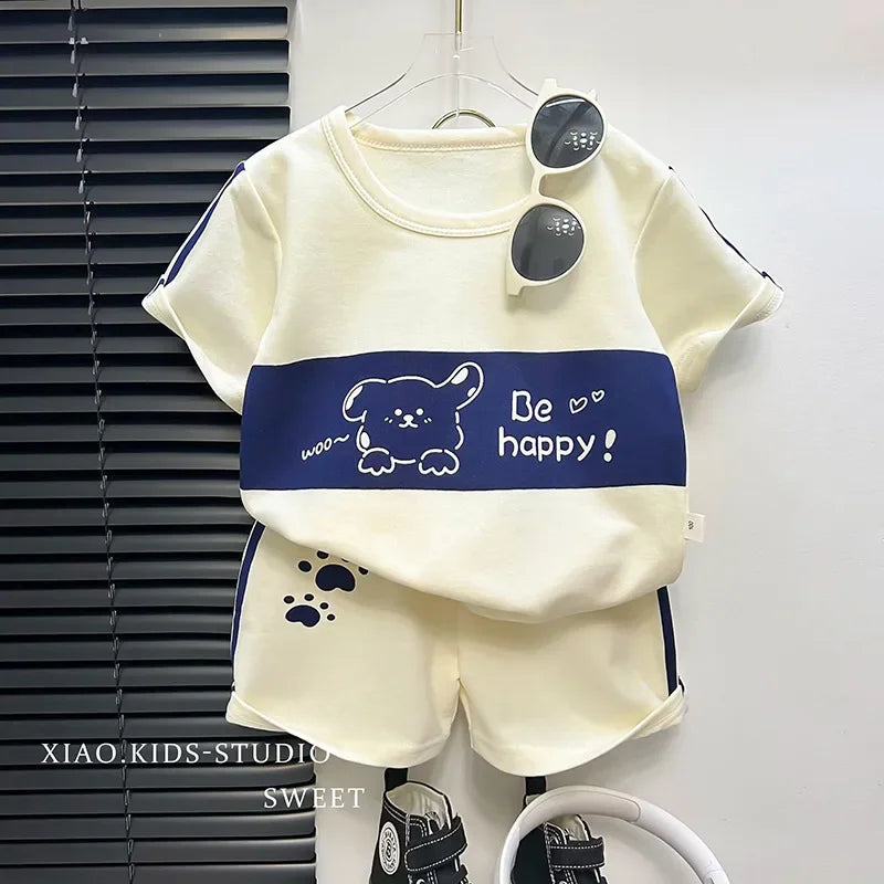 Toddler Striped T-Shirt & Shorts Lounge Set