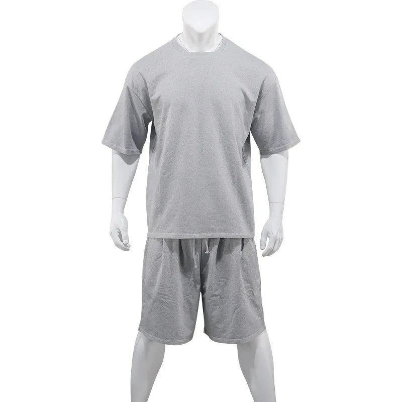 Men's Oversized Casual Sports T-Shirt & Shorts Set