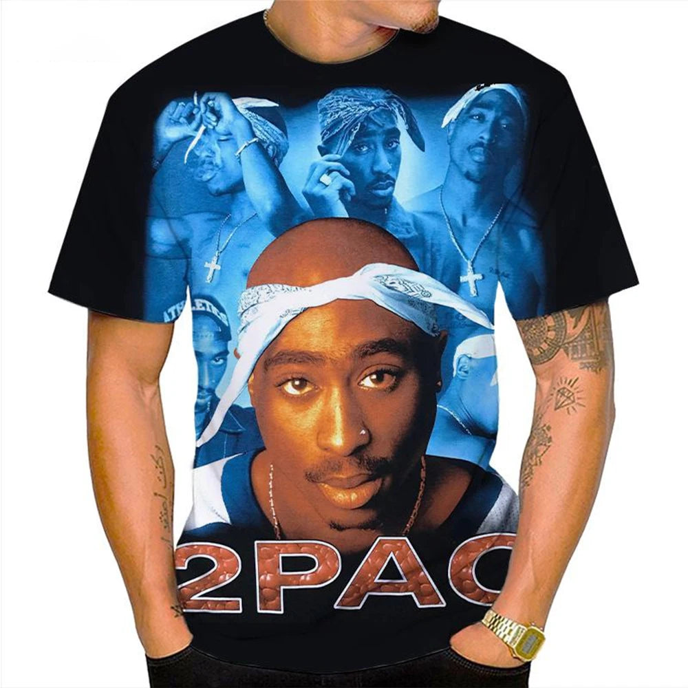 Unisex Hip-Hop 3D Print Short-Sleeve T-Shirt