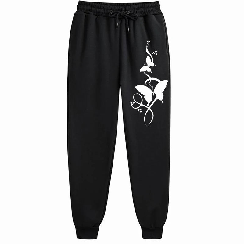 Women's Hip-Hop Print Drawstring Sweatpants