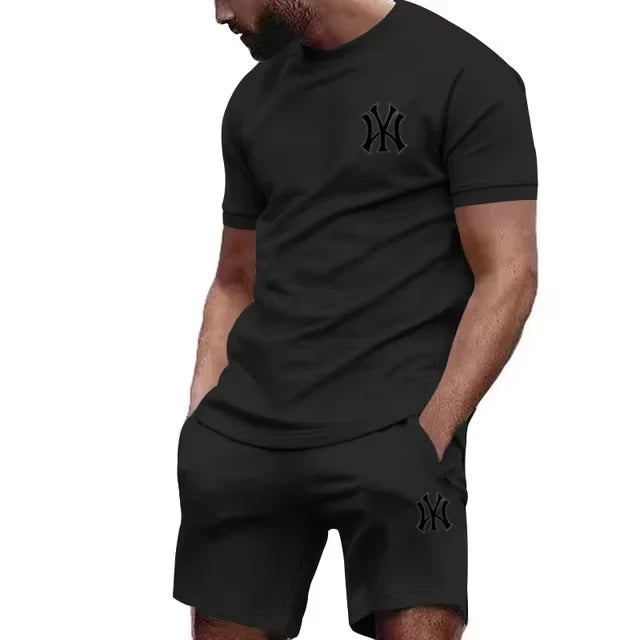 Men's Running T-Shirt & Shorts Sports Set