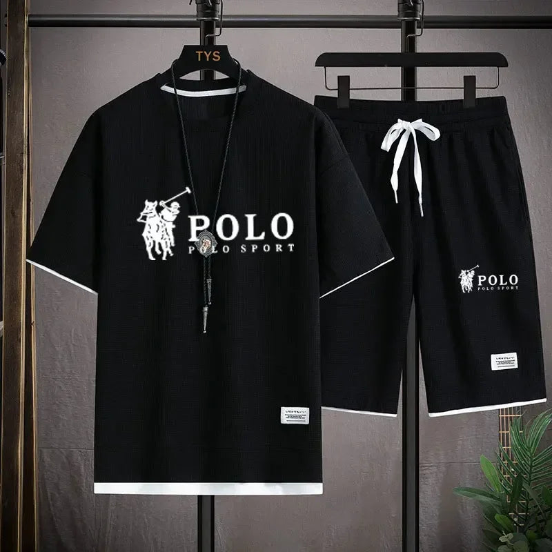 Men's Fitness T-Shirt & Shorts Jogging Set