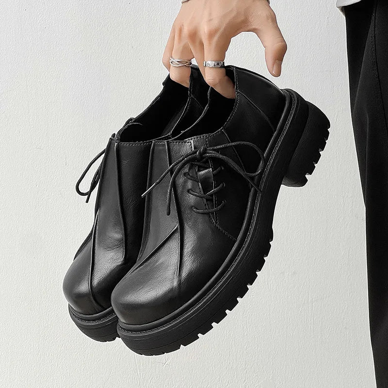 Men's Retro Lace-Up Casual Boots