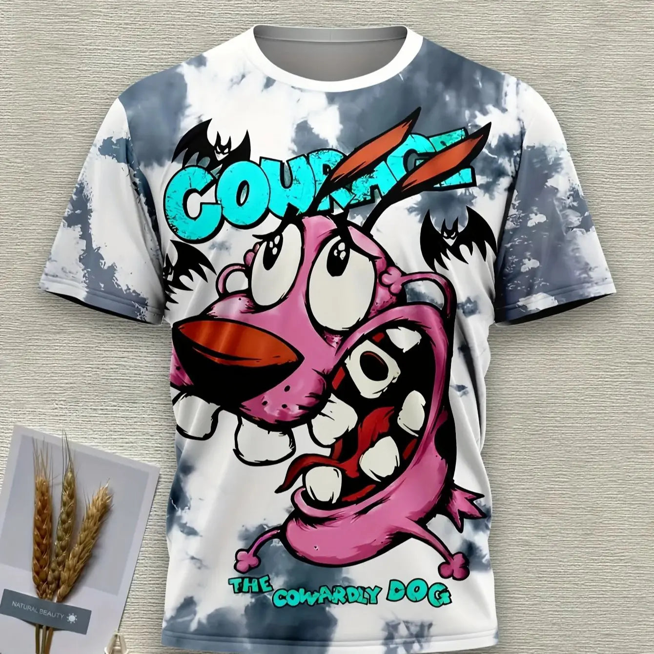 Men's 3D Cartoon Dog Print Casual T-Shirt