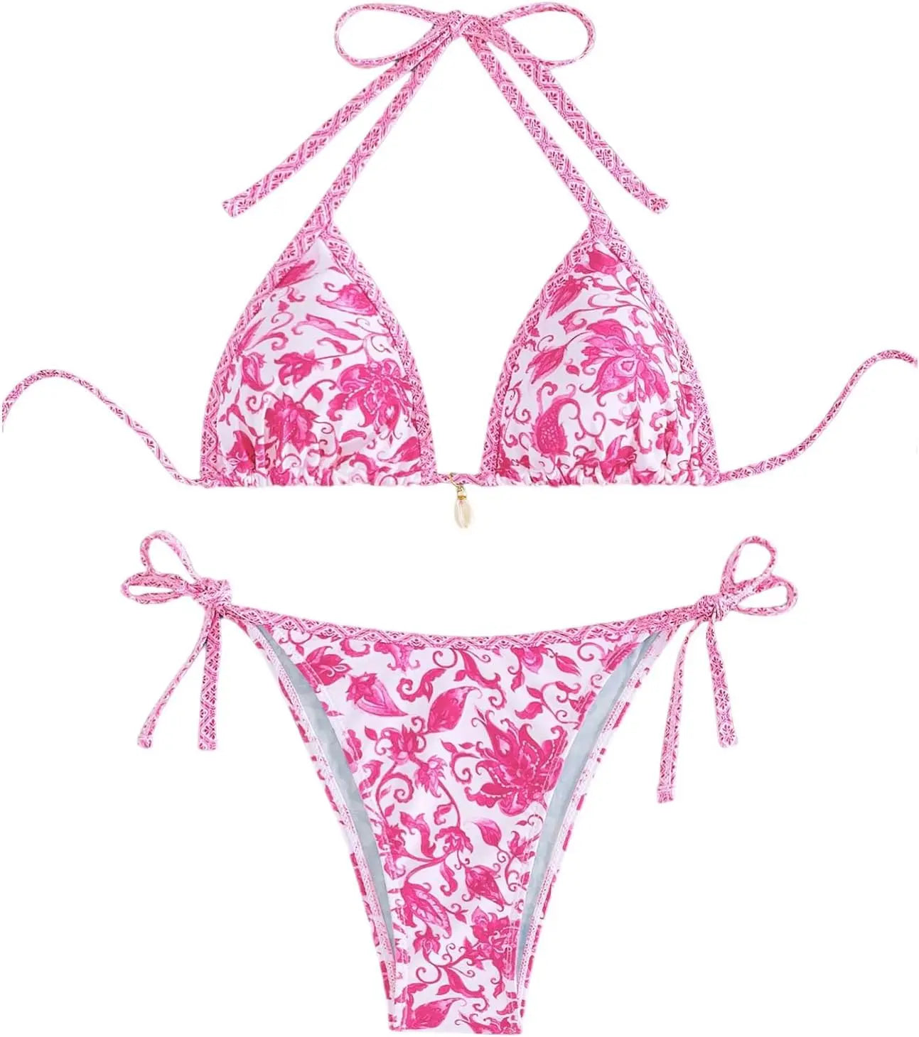 Women's Halter Triangle String Bikini
