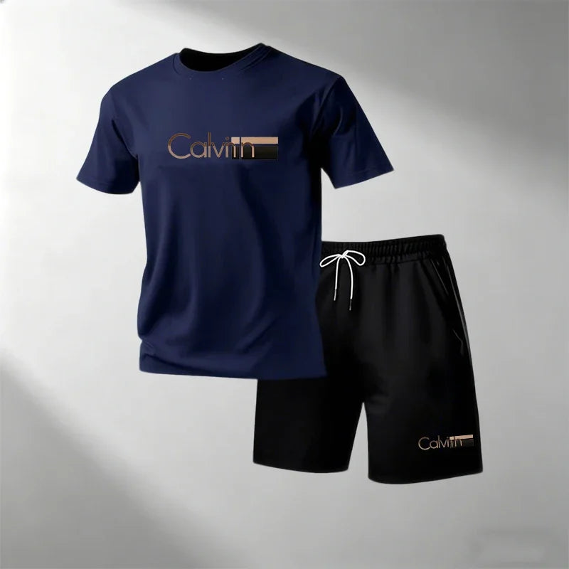 Men's Quick-Dry Fitness T-Shirt & Shorts Set