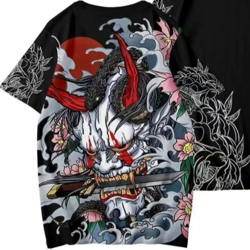 Men's Ghost 3D Print Streetwear Harajuku T-Shirt