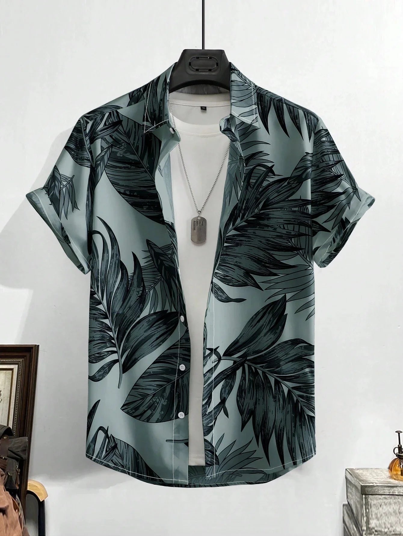 Men's Hawaiian Print Casual Shirt