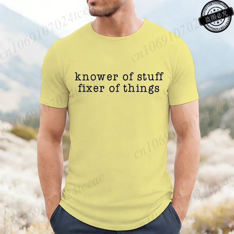 Men's 'Knower of Stuff' Funny Graphic T-Shirt