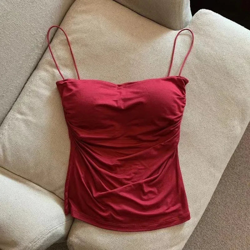 Women's Thin Strap Fitted Camisole Top