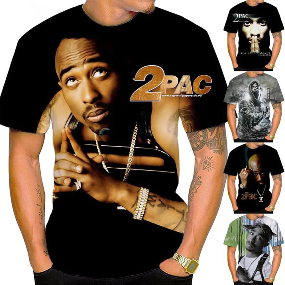 Unisex Hip-Hop 3D Print Short-Sleeve T-Shirt