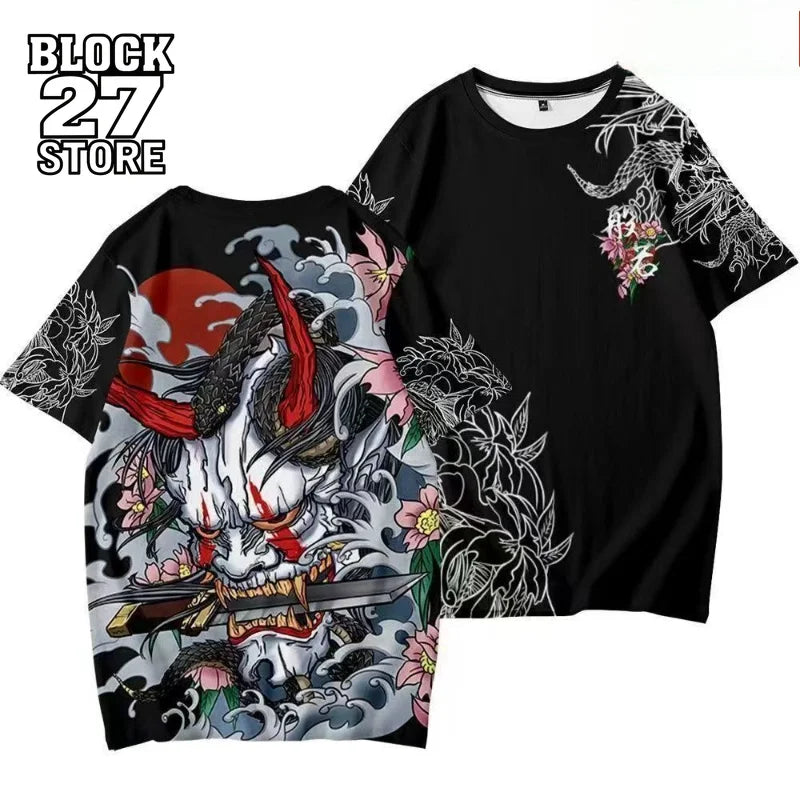 Men's Ghost 3D Print Streetwear Harajuku T-Shirt
