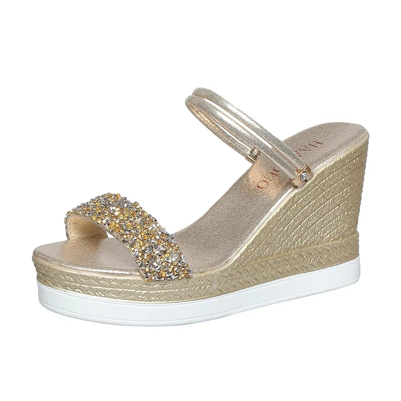 Women's Wedge Platform Slip-On Sandals