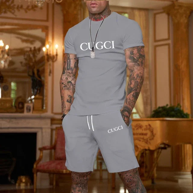 Men's Summer Casual T-Shirt & Shorts Set