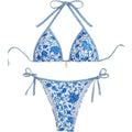 Women's Halter Triangle String Bikini