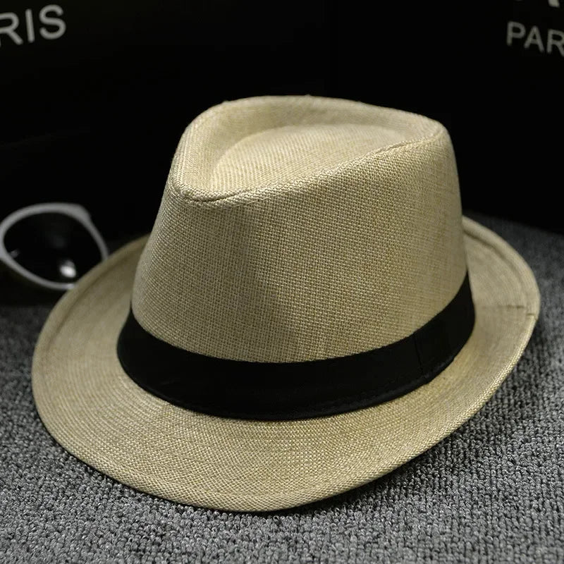 Unisex Vintage Fedora Panama Hat