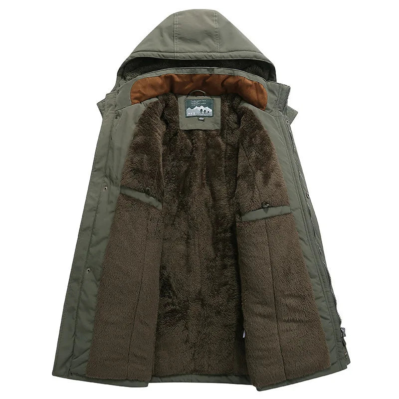 Men's Velvet Padded Winter Jacket