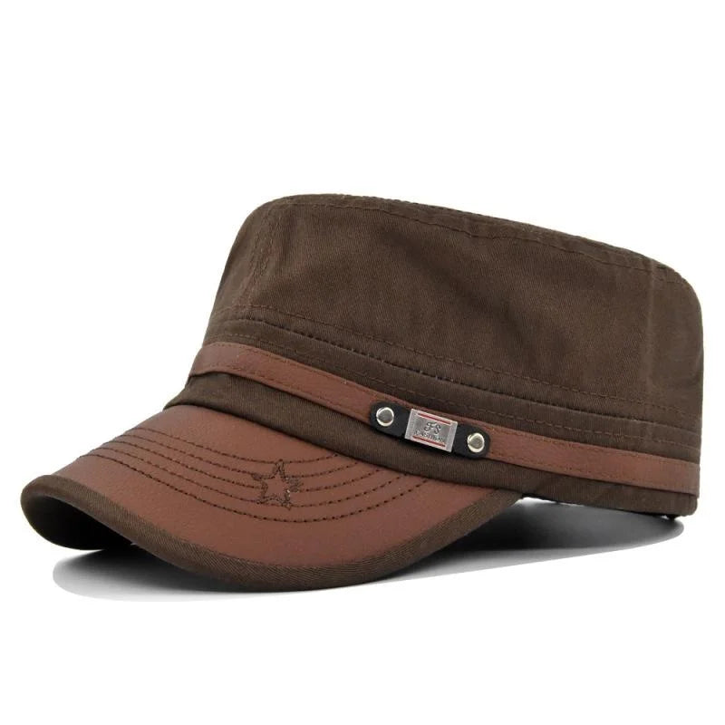 Embroidered Flat Cap