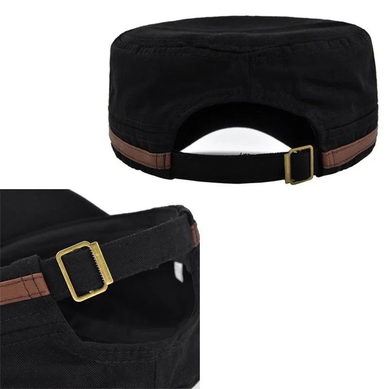 Embroidered Flat Cap