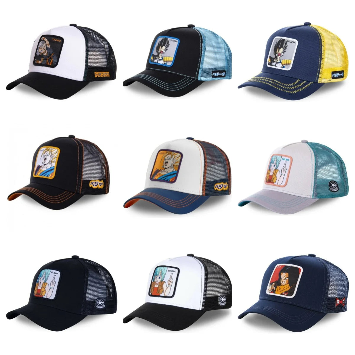 Dragon Ball Embroidered Trucker Cap