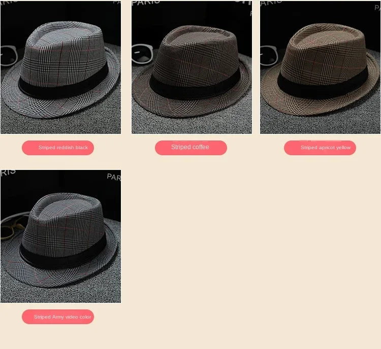 Unisex Vintage Fedora Panama Hat