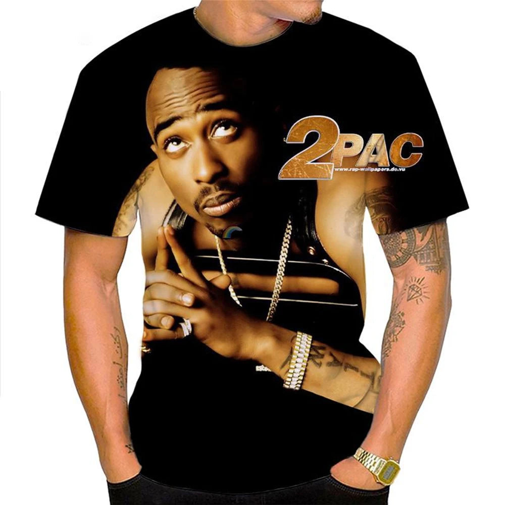Unisex Hip-Hop 3D Print Short-Sleeve T-Shirt