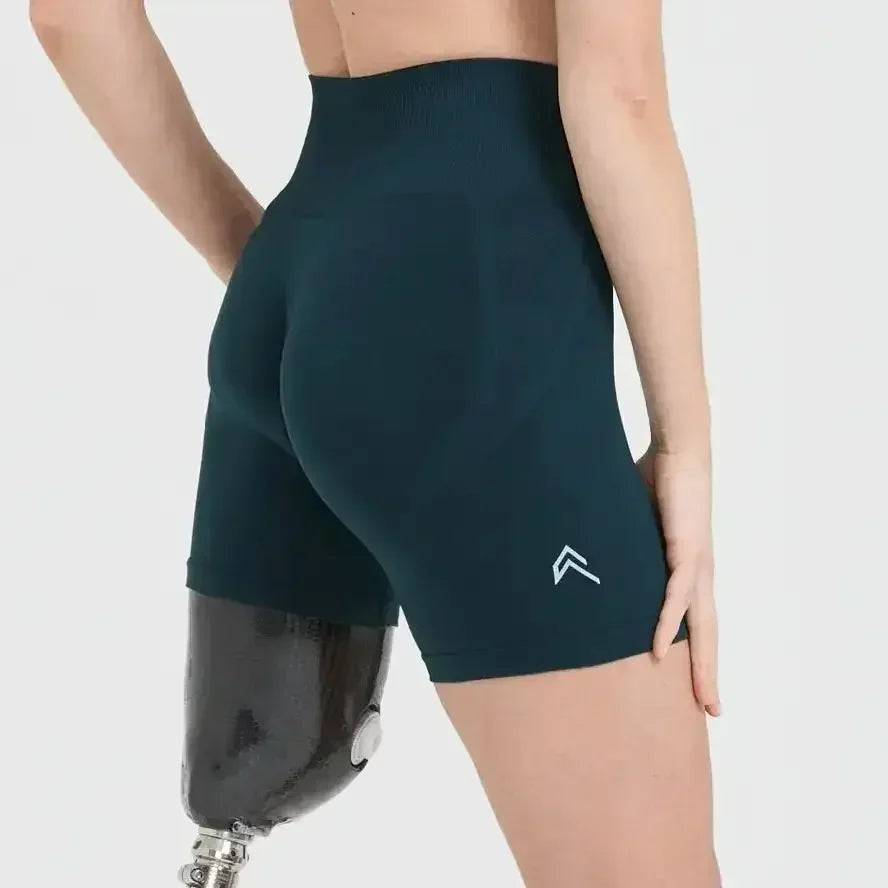 Women's High-Waist Seamless Scrunch Shorts
