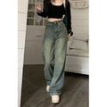 Women's Y2K High-Waist Baggy Wide-Leg Jeans