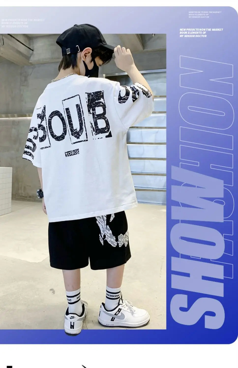 Boys' Hip-Hop T-Shirt & Pants Sports Set