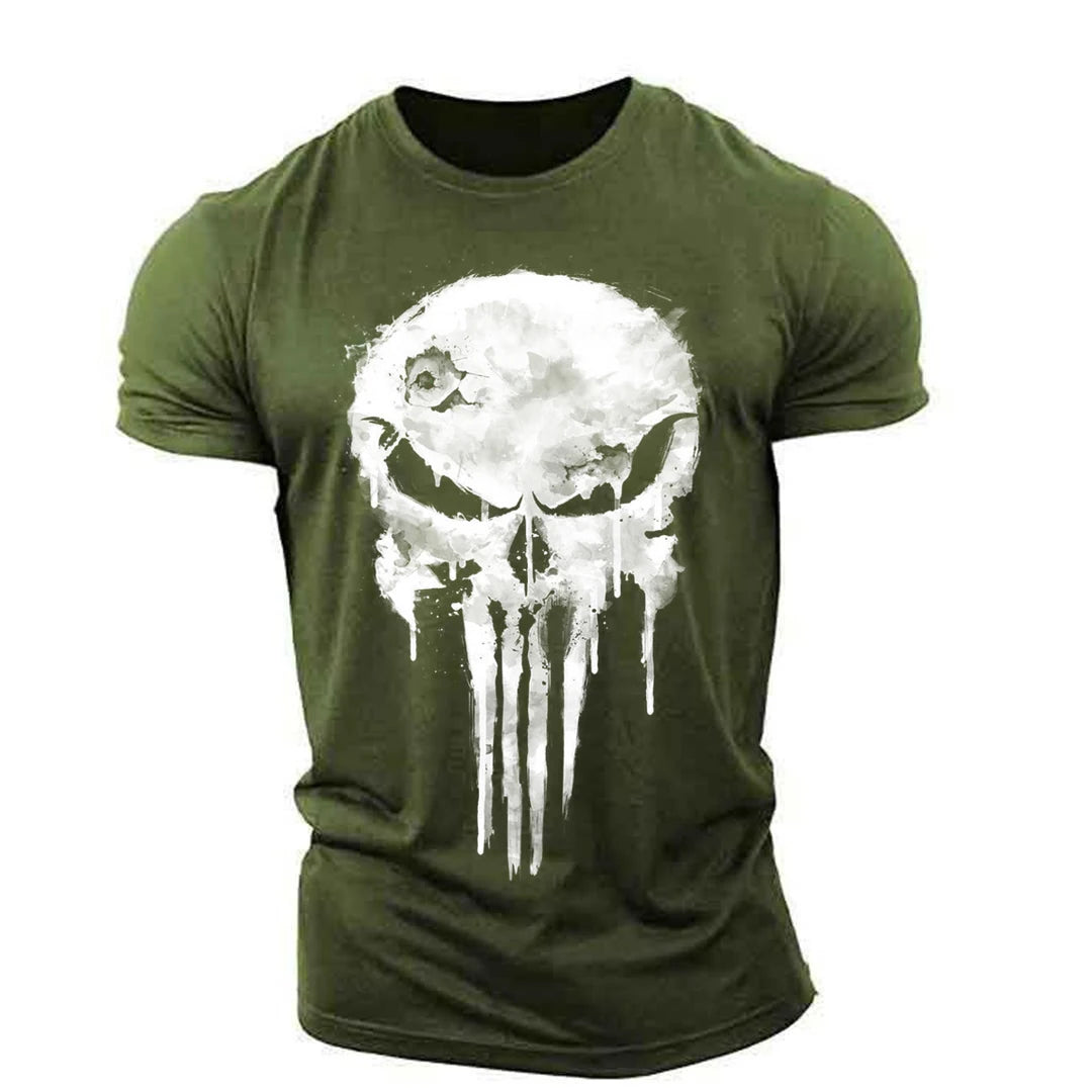 Men's Retro Sparta 3D Print Oversized T-Shirt