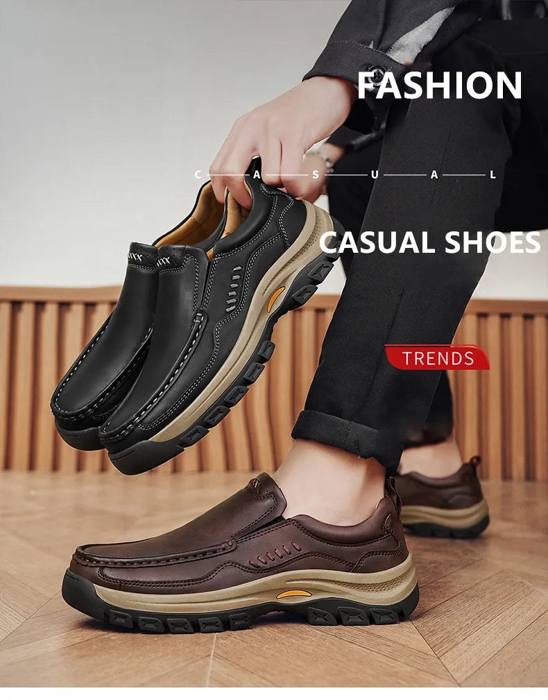 Men's Slip-On Genuine Leather Casual Shoes