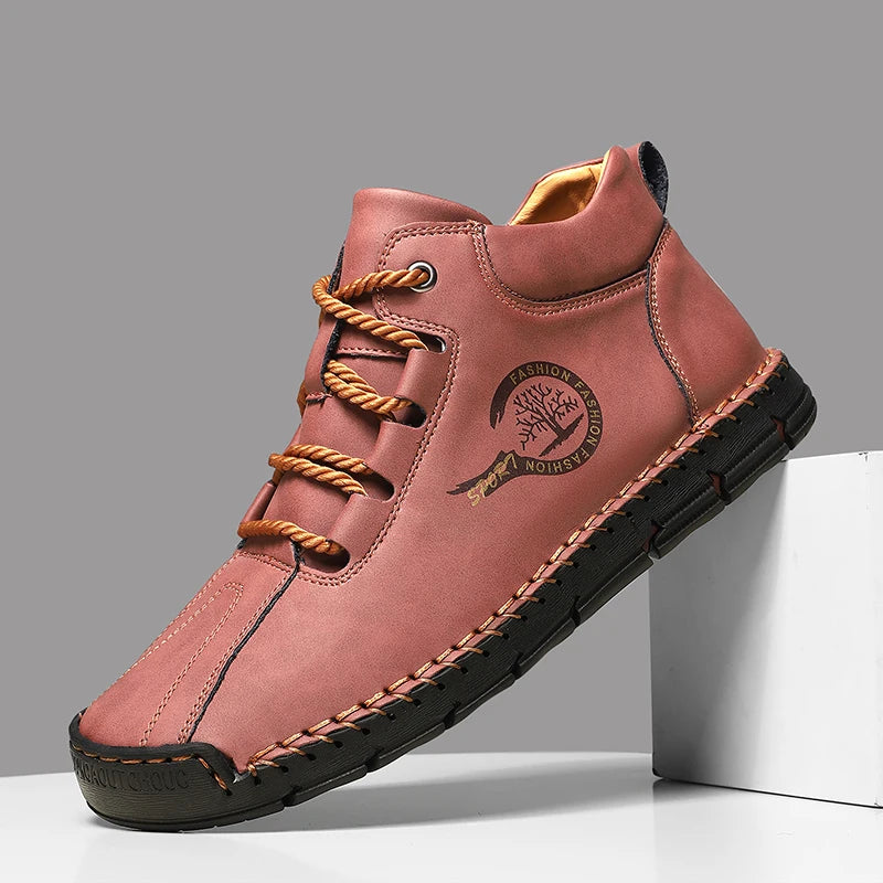 Men's Handmade Leather Outdoor Ankle Boots