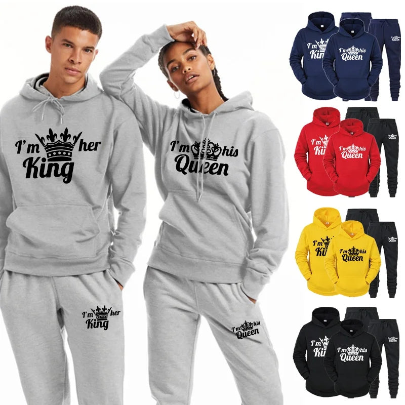 Couples' QUEEN KING Matching Hoodie Set